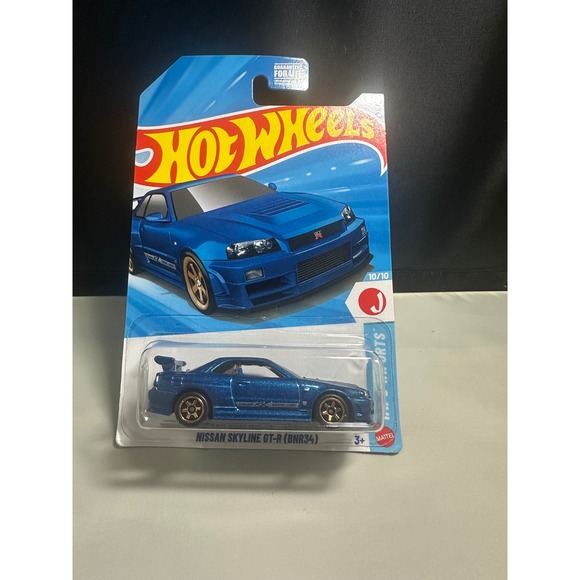 Hot Wheels Other - Hot Wheels Nissan Skyline GT-R BNR34 Blue HW J-Imports 199/250 2024 Diecast Car